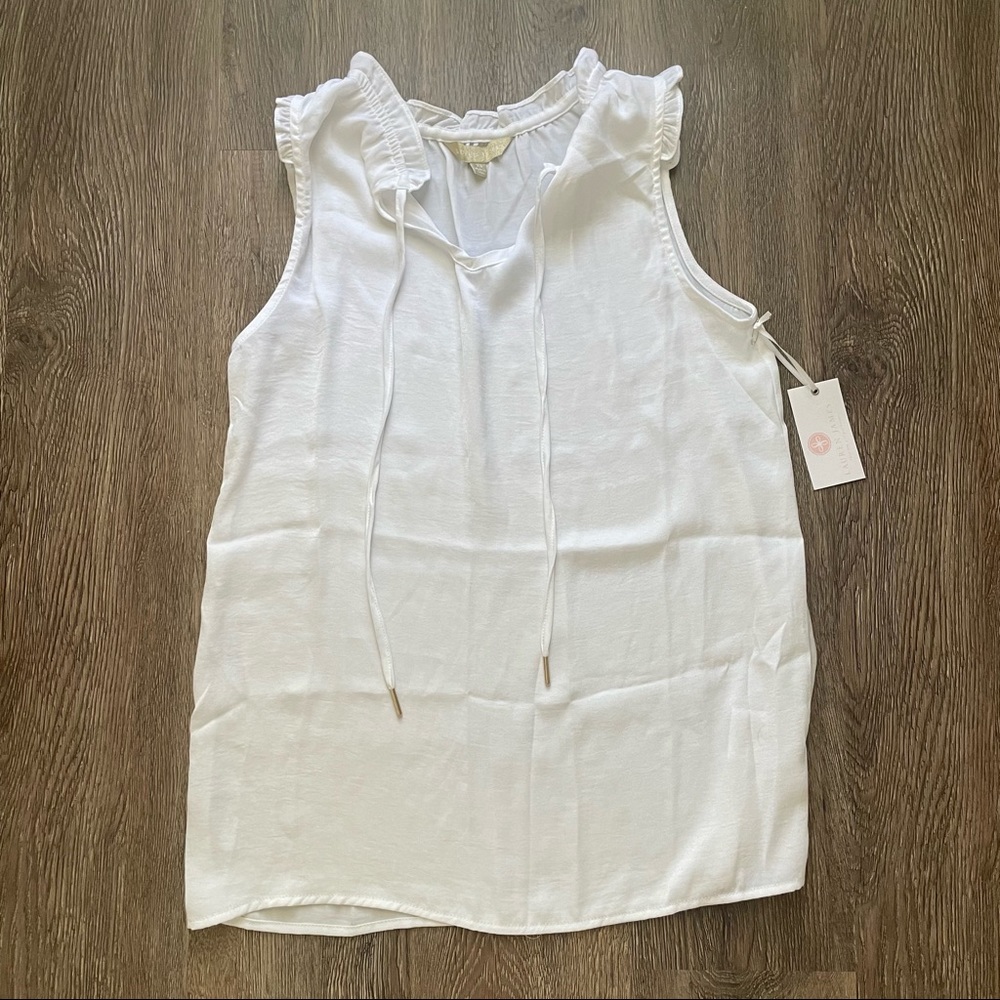Lauren James Women’s White Tank Top Size XS